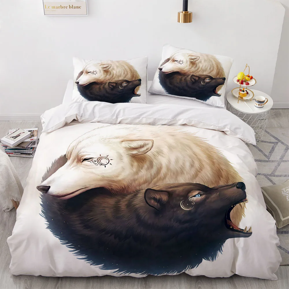 Комплект постельного белья Инь Янь комплект с пододеяльником и одеялом 3D