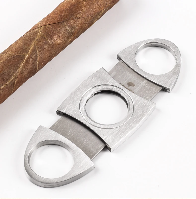COHIBA сигары резак абсолютно нержавеющая сталь металл сигары резак гильотина сигары ножницы подарок портативные аксессуары для курения