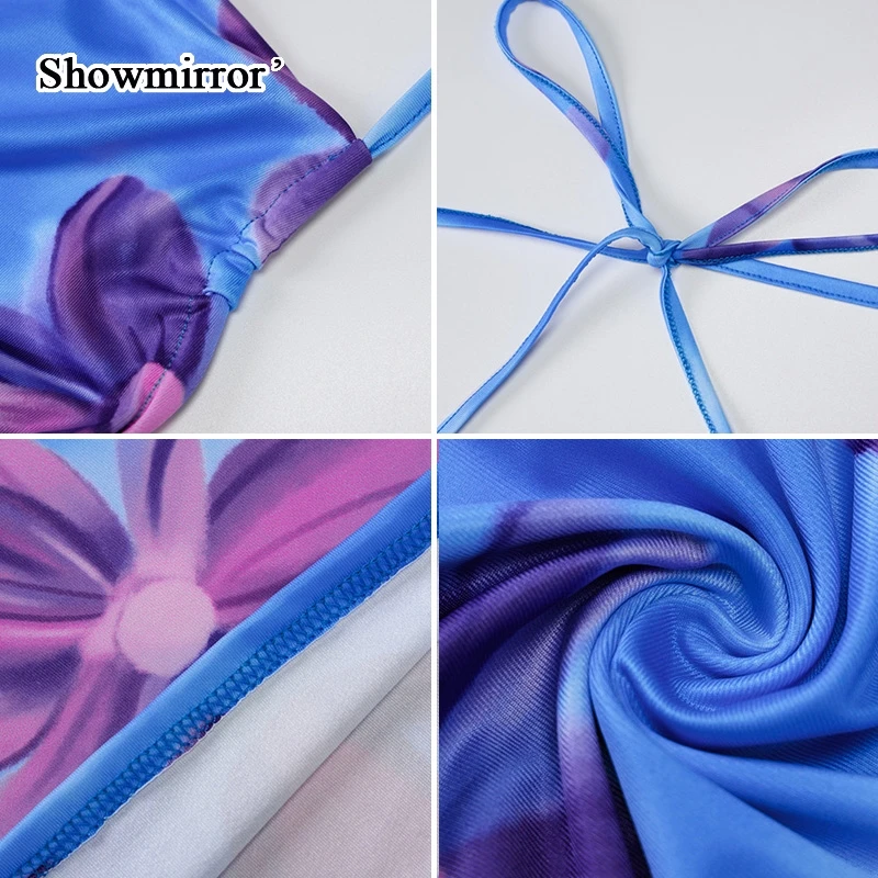 

Showmirror Floral Print Ruched Bandage Dress Women Cut Out Maxi Dress Summer Women Fashion Sexy Party Club Prom Dress