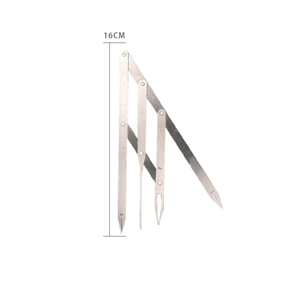 1 шт. Нержавеющая сталь золотое соотношение штангенциркуль для бровей