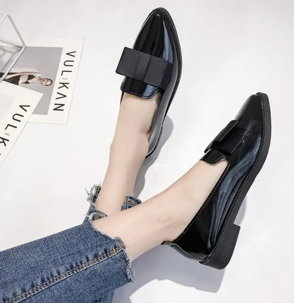 Женские туфли оксфорды на весну/Осенняя обувь плоской подошве Обувь для женщин