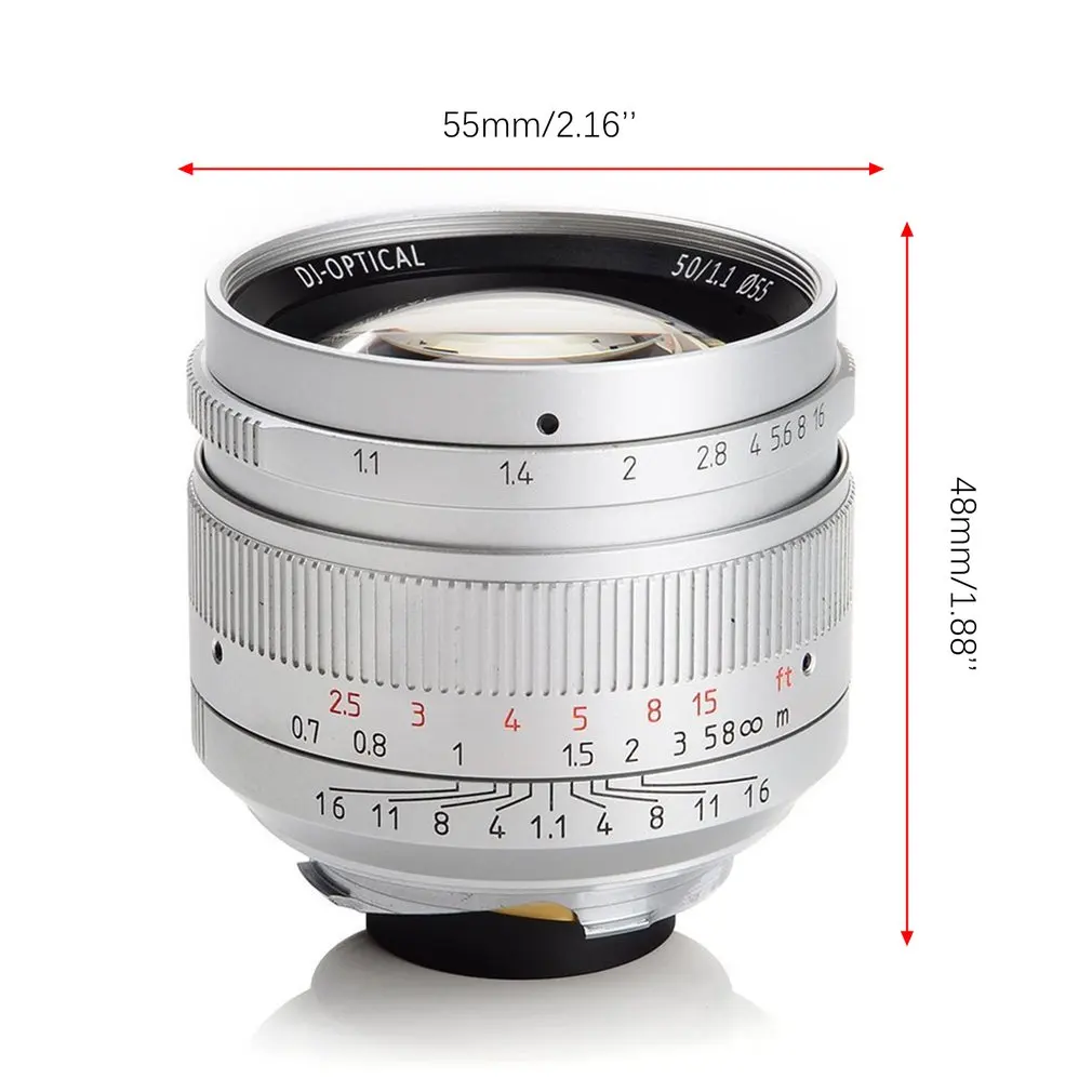 7 artisans 50 мм F1.1 Prime объектив для всех одиночных серий для Leica металлических микро камер аксессуары E-Mount Ручной фокус