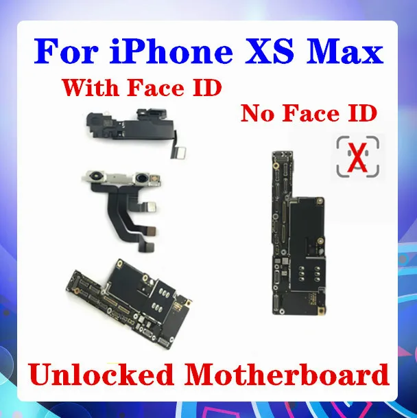 Материнская плата для iPhone XS max с/без идентификатора лица с чипами бесплатным