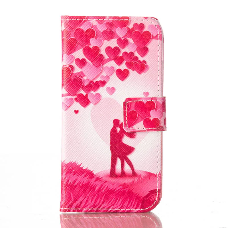 Love Lovers Кожаный бумажник чехол для телефона для samsung Galaxy S6 S7 Edge S8 S9 Plus S9+ S8+ G9650 G9600 цветочный флип-чехол для iPhone 11 8 7 чехол s - Цвет: Love Lovers