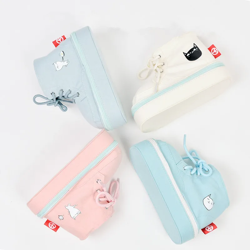 Большой Вместительный чехол-карандаш из парусины с застежкой-молнией милые