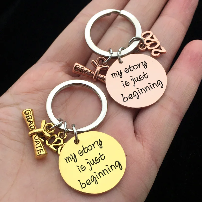 

2021 Graduation Gift Keychains Graduate University Key Chain 2020 Student Bag Keyring Lovers
