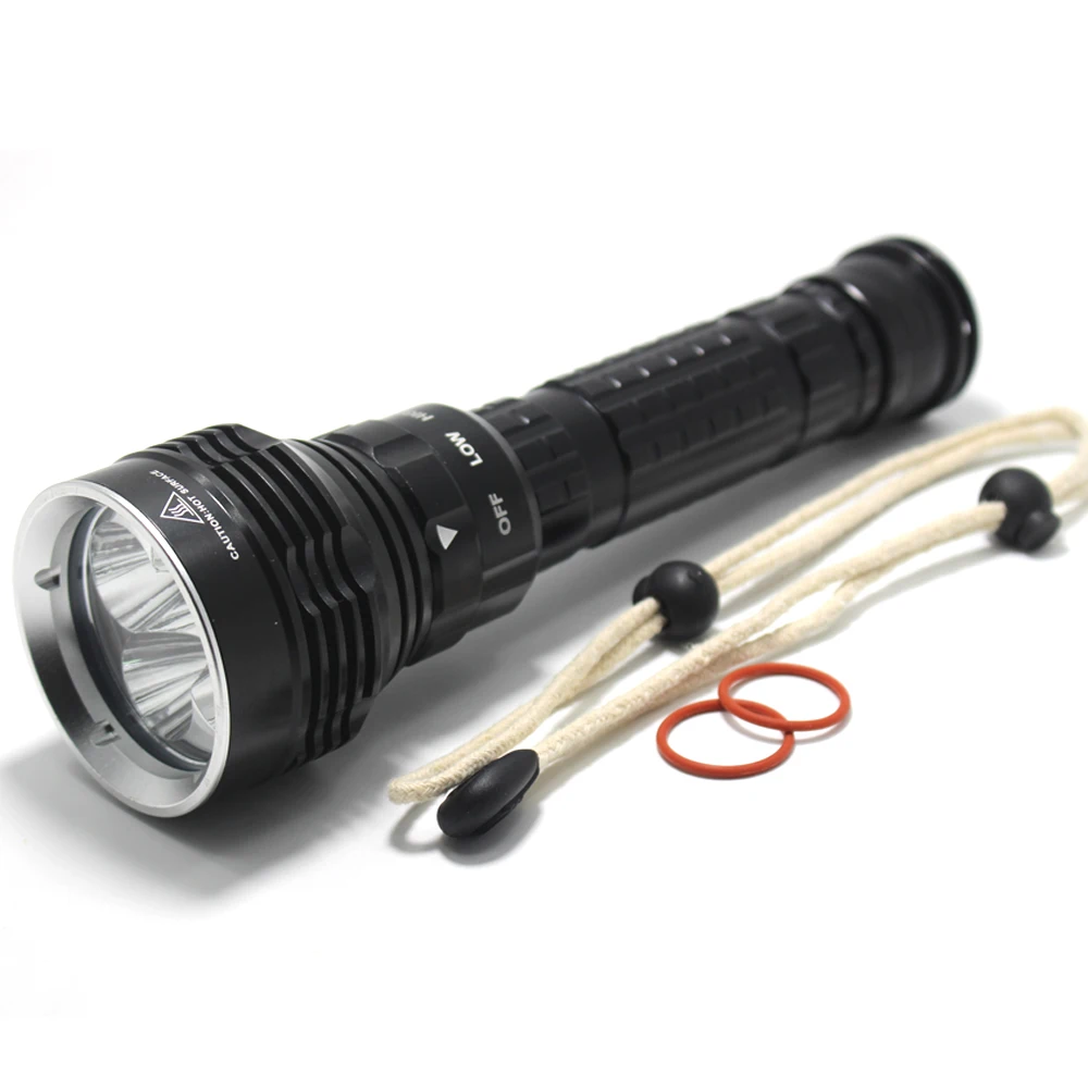 Precio Linterna De Submarinismo LED 5000LM Bajo El Agua 200m XM-5 * L2 Linterna Táctica Portátil Alimentada Por Batería 2X18650/26650