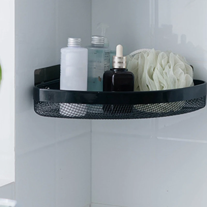 

Simple Wrought Iron Grid Wall Transfer Rack Creative Home Bathroom