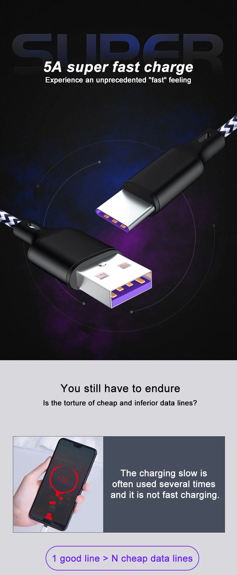Чери 1 м Тип usb C кабель для Xiaomi A2 Redmi note 7 кабель с разъемом usb-c для 5A быстрой зарядки для samsung S9 USB кабель для передачи данных типа C кабели для передачи данных