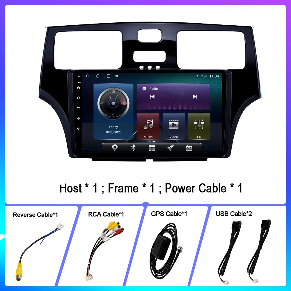 Автомагнитола 6G 128G для Lexus ES250 ES300 ES330 2001 -2005 мультимедийный плеер 2Din с GPS-навигацией
