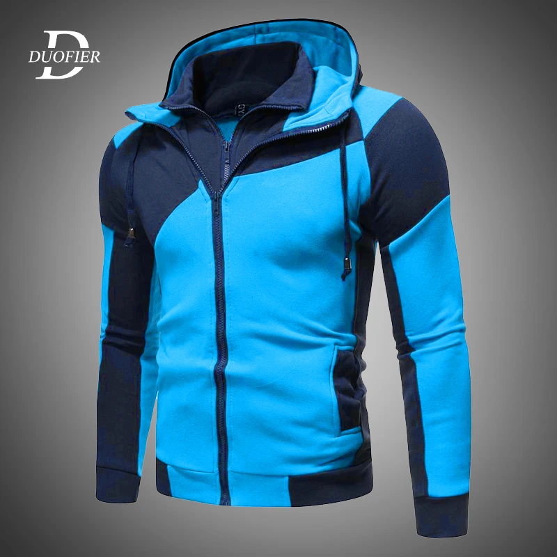 Мужская толстовка на молнии с капюшоном модные повседневные толстовки флисовая