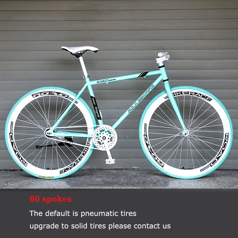 Велосипед с фиксированной передачей стальная рама колеса 26 дюймов 60 мм | Спорт и
