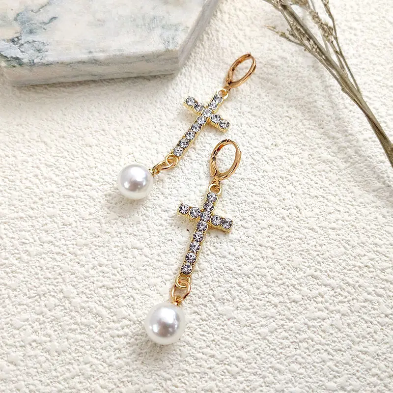 JJFOUCS новинка маленькие серьги-кольца для женщин простое Золотое сердце крест