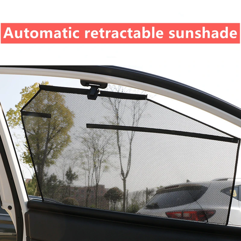 

4pcs/set Auto-scaling Car Sun Shade UV Protector Sunshade Car Side Window Mesh Sun Visor Summer Protection Interior Accessories