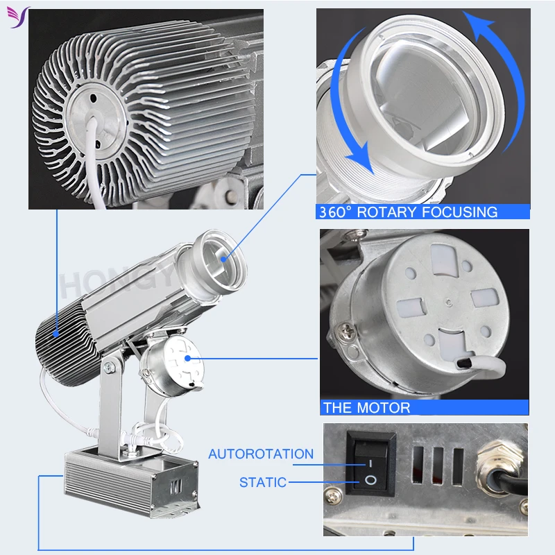 Пользовательский светодиодный Hd Внутренний дверной проектор наружная