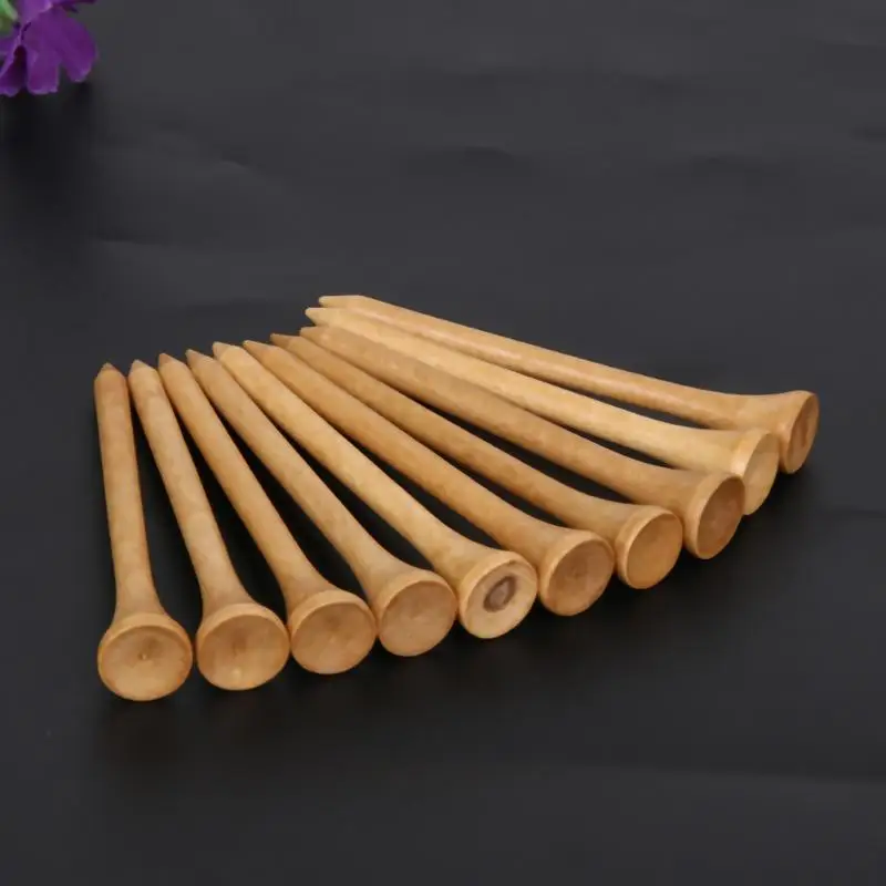 10 шт. деревянный гольф футболки для гольфа Гольф аксессуары мяч гвозди|Обучение