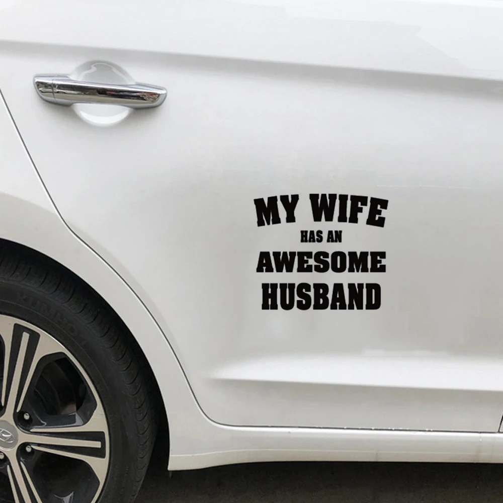 Автомобильная наклейка светоотражающая Съемная английская короткая PW856 | Дом и