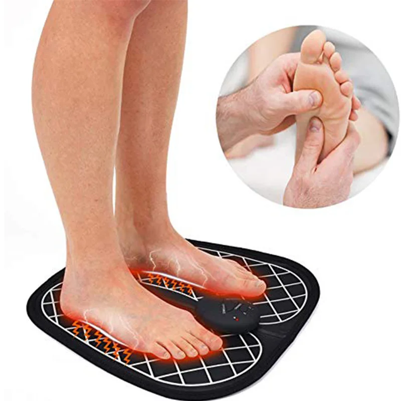 

Electric Foot Massager Wireless Feet Body Muscle Stimulator ABS Physiotherapy Acupoint Shiatsu Foot Vibrate Massage Mat