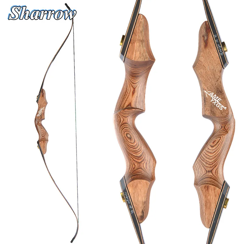 

60inch Archery Recurve Bow 30-60lbs Takedown Wooden American Hunting Bows Outdoor Bow Ans Arrow Shooting Training Accessories