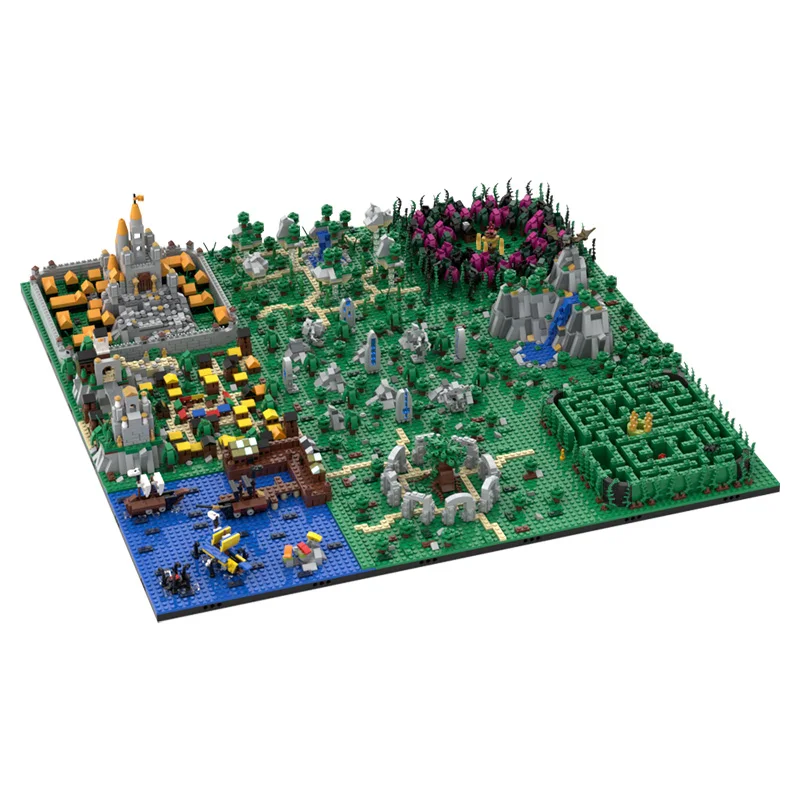

Forest Castle MagicMedieval Kingdom Model Building Blocks Horse Figure The wizarding World Build 9 sets kids Construction Toys