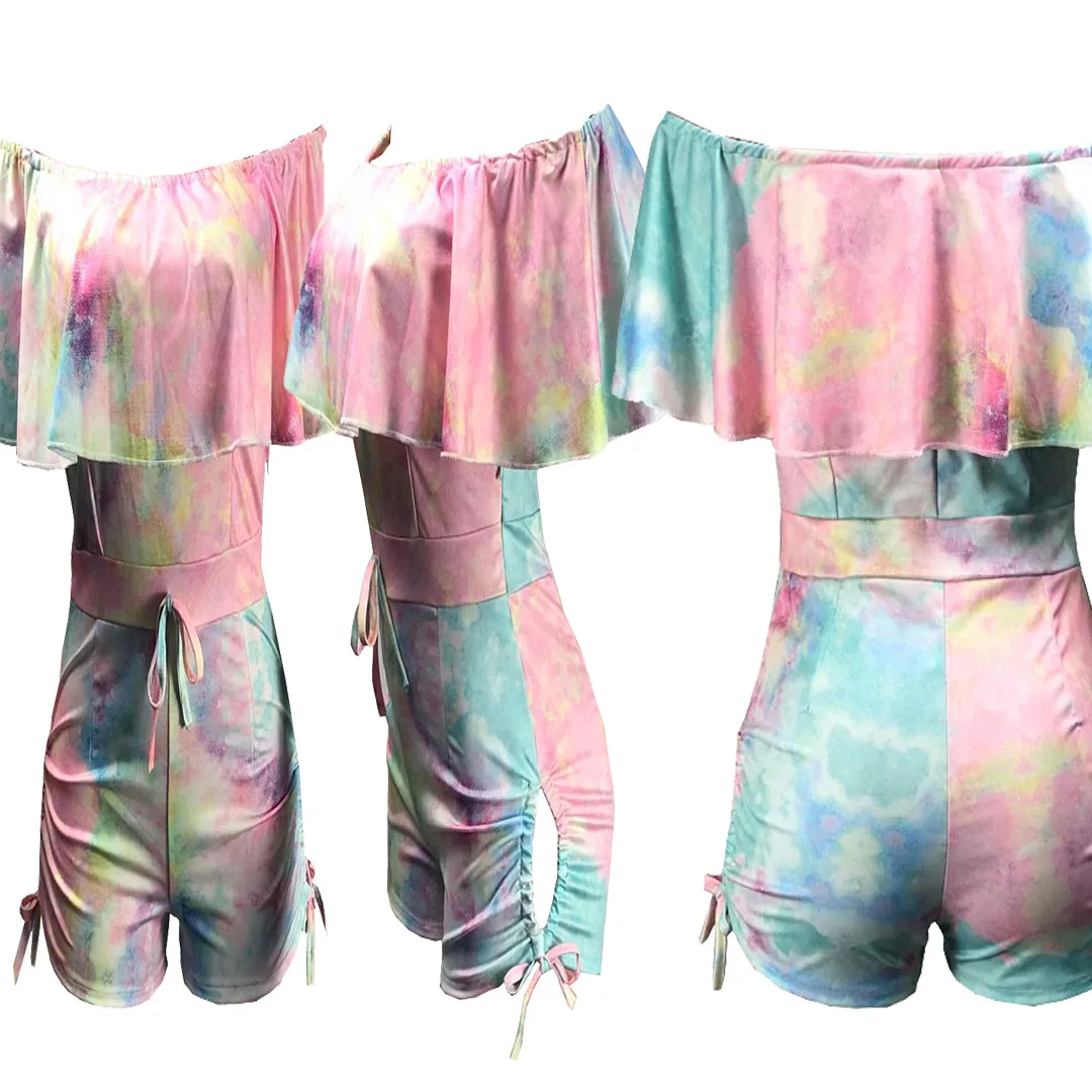 

Hot pants shorts with ruffles wholesale the best top fashion sexy one piece of ladies tops jumpsuits