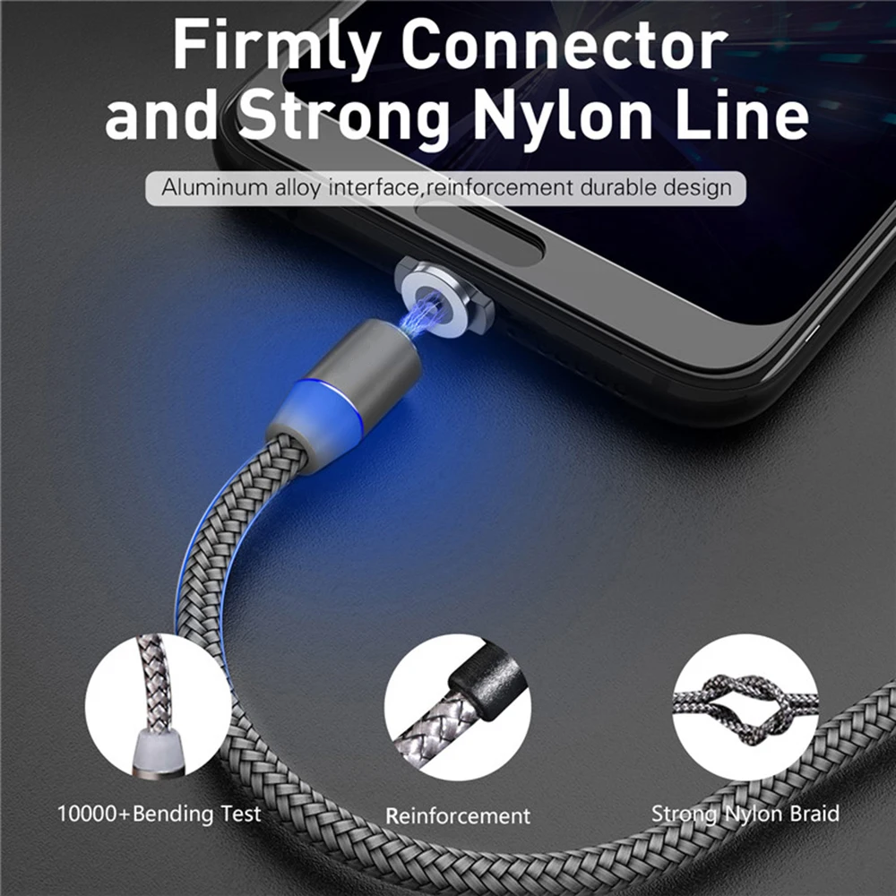 Магнитный зарядный кабель BaySerry type C Магнит Micro usb быстрая зарядка usb type C кабель для iphone 11 Pro XR samsung S9 Xiaomi