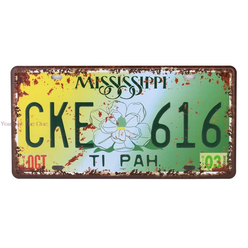 Металлический декоративный номерной знак США Аризона Лас Вегас Орегон винтажная