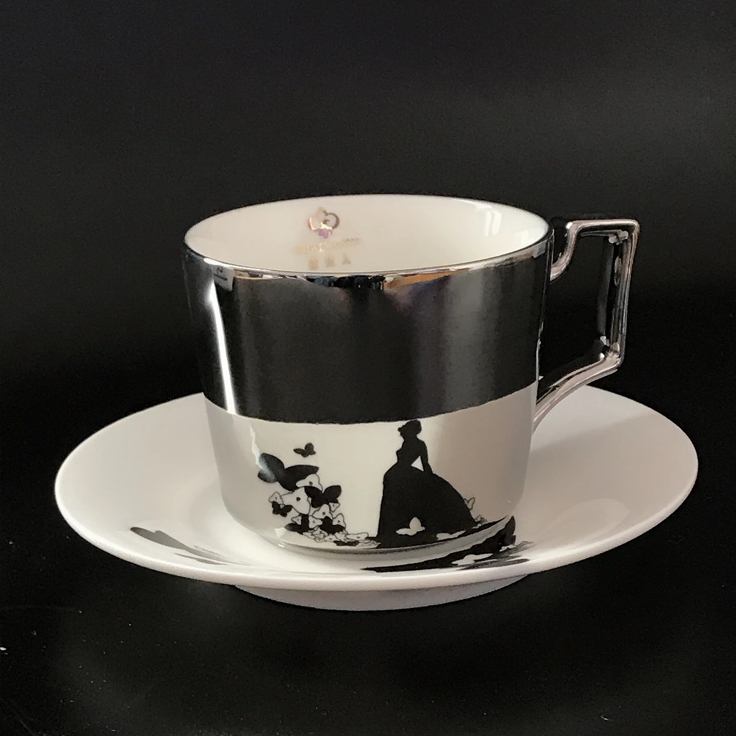 

Зеркальная кофейная кружка , чашки для чая и блюдца, креативная посуда