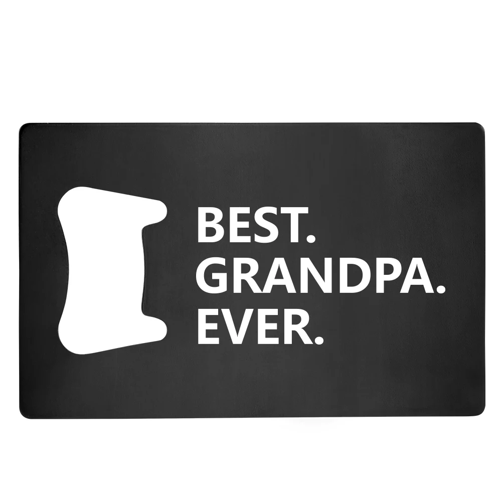 

Opener Customizable Personalized Text Logo Best Grandpa Ever Durable Stainless Steel Material Kitchenware Beer Corkscrew Gift