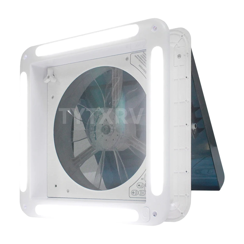 

OEM 14' Cut-out Size 340mm Caravan Vent Electric Control With LED Light Camper Motorhome Caravan RV Roof Vent
