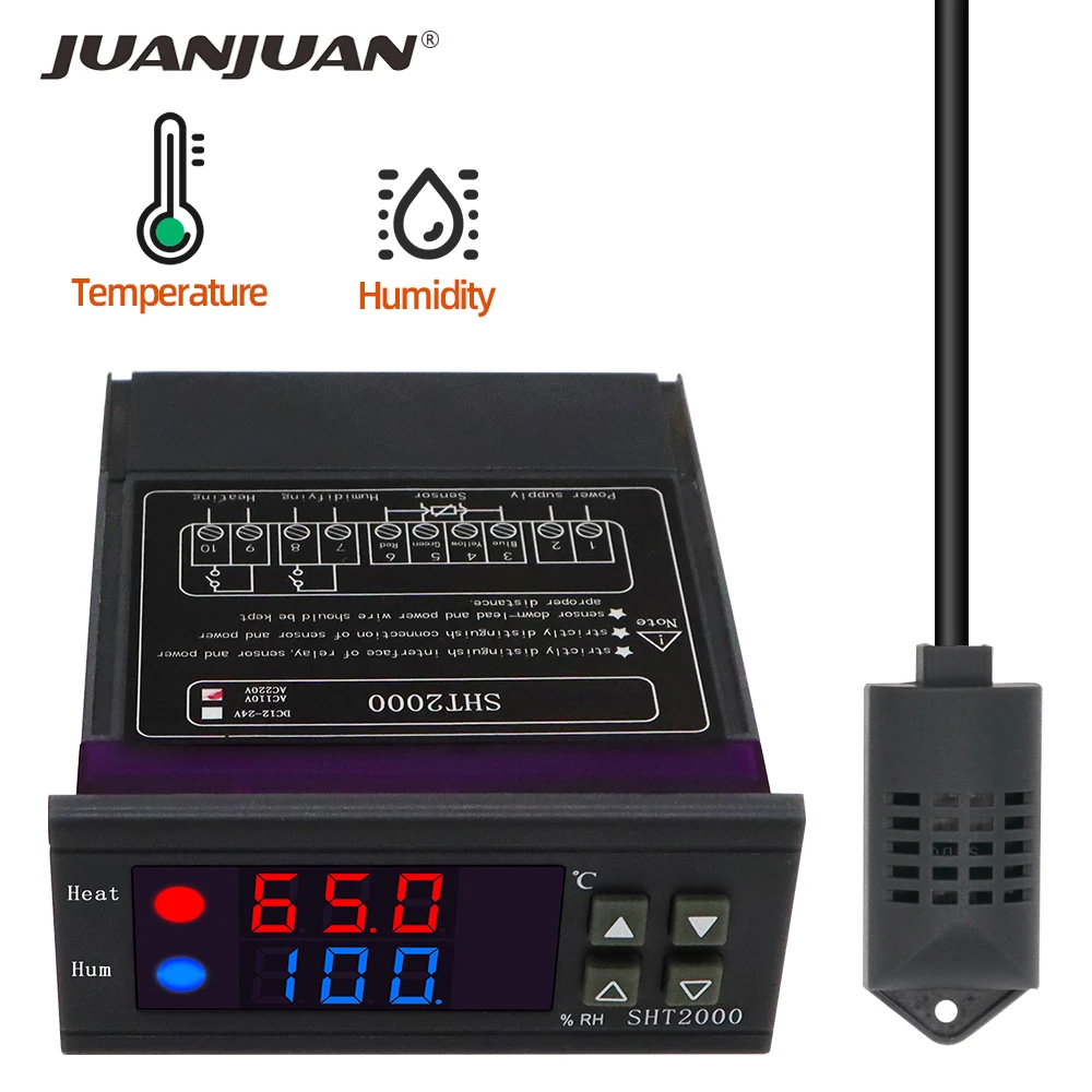 Фоторегулятор температуры термостат термометр для контроля влажности