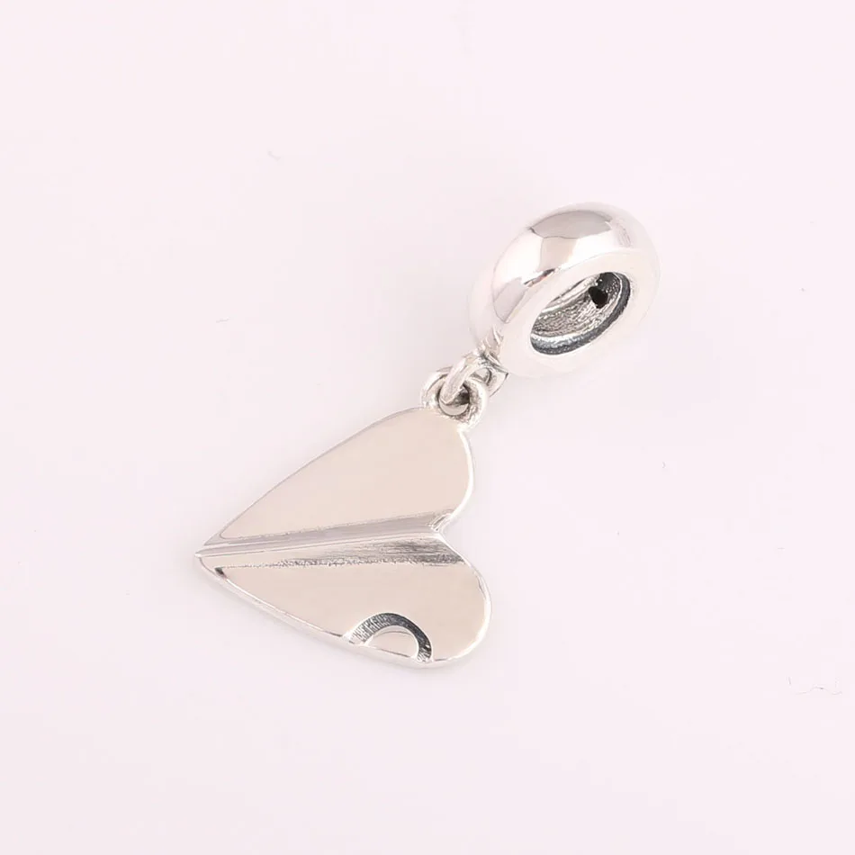 S925 Серебряные DIY Ювелирные изделия семейный бумажный самолет с кристаллом