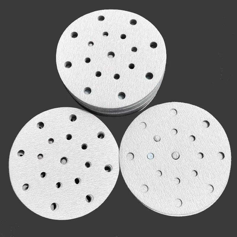 6-дюймовая 17 отверстий сухая шлифовальная бумага круглая самоклеящаяся