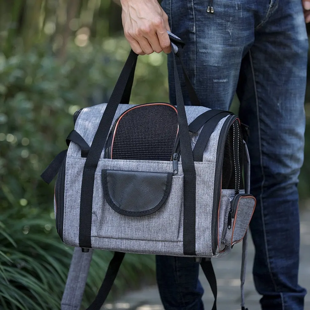 

Рюкзак для домашних животных, маленький и средний рюкзак для путешествий на открытом воздухе, сумка для кошек и собак, портативный многофун...