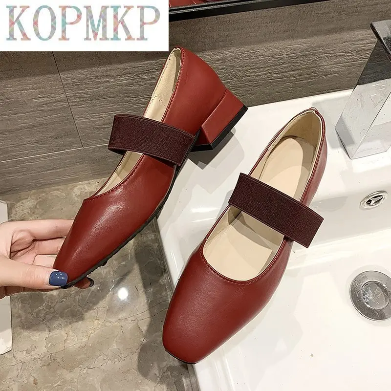 

Туфли-лодочки женские на высоком каблуке, квадратный носок, ремешок на щиколотке, пряжка, Вечерние Нарядные туфли-лодочки, 2021