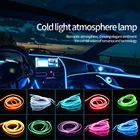 1 м2 м3 м5 м10 м неоновый светильник для танвечерние Декор Светильник неоновый светодиодный светильник Гибкая EL проволочная трубка водонепроницаемая светодиодная лента