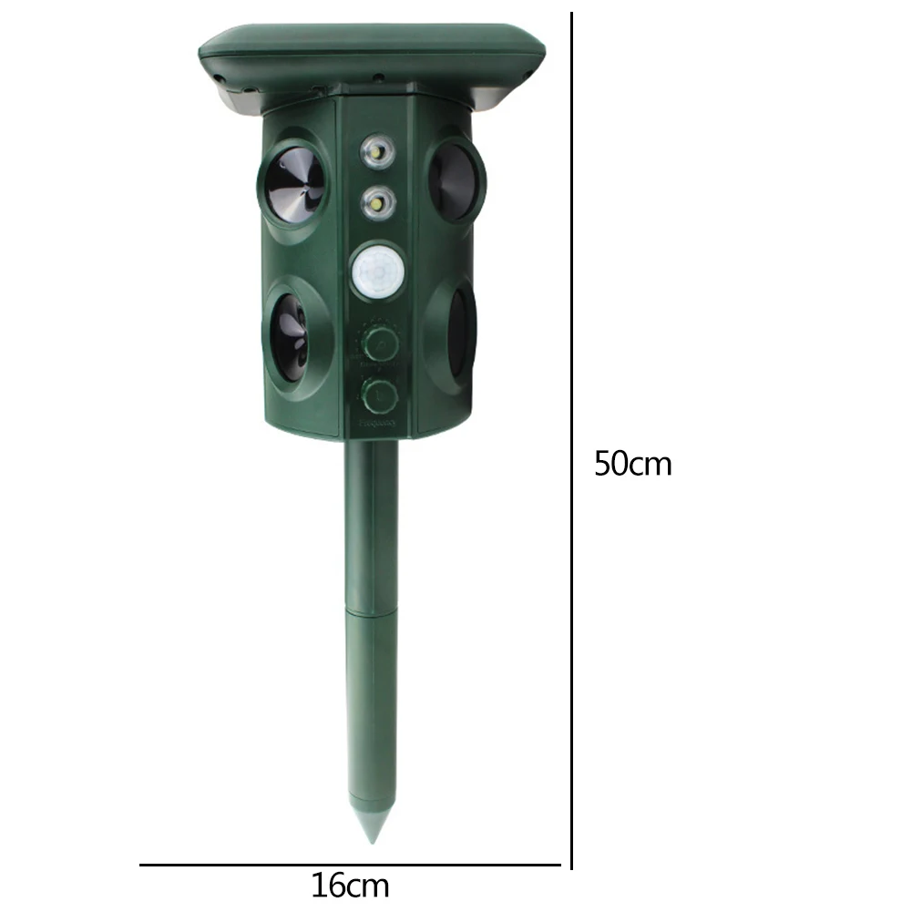 Ультразвуковой отпугиватель животных на солнечной батарее средство для защиты
