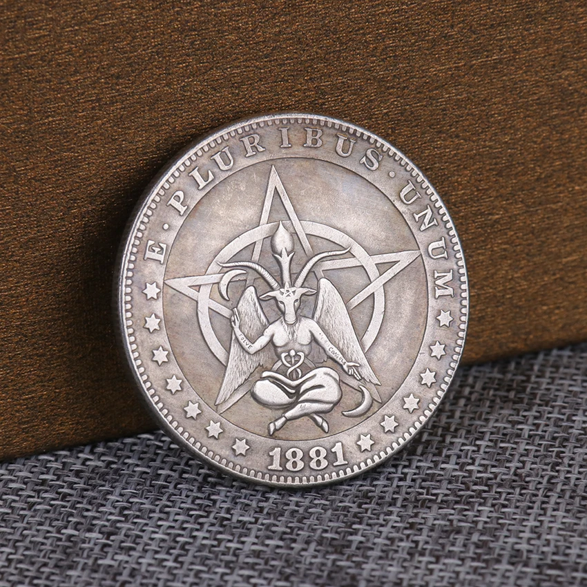 

Копия монет Хобо 1881, пятиконечная звезда Моргана, памятная монета, домашний декор, украшение для гостиной, монета, ремесло, подарок