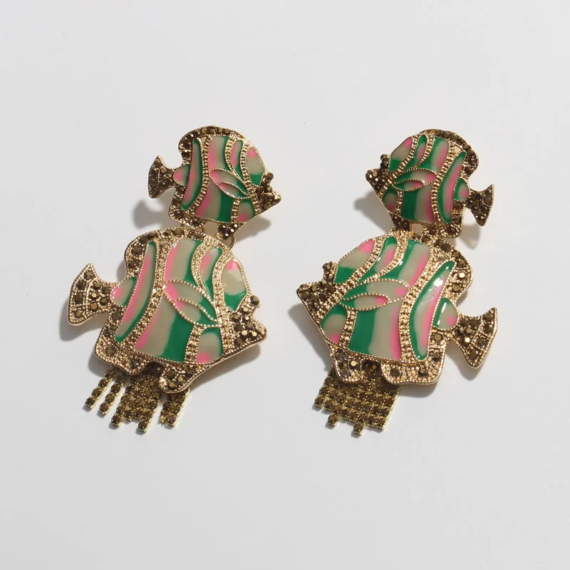 Модные массивные металлические серьги Bestessy большие висячие серьги-капли