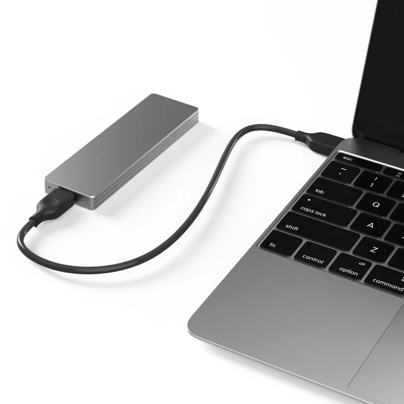 Портативный алюминиевый корпус для SSD с поддержкой PCIe M.2 nvme ssd типа c 3 1 10 Гбит/с