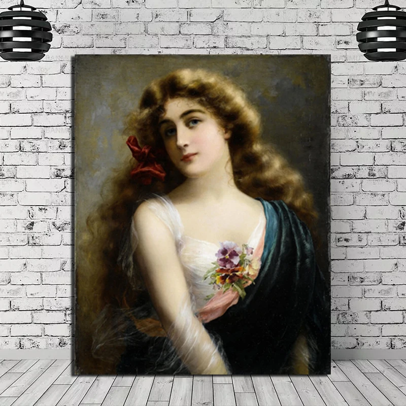 

Emile Vernon Sexy Beauty Wall Art Canvas Painting Posters Prints Modern Painting Wall Picture For Living Room Home Decor Artwork