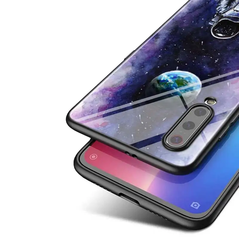 

Space Love Moon For Xiaomi Mi Note 10 Ultra 5G 9 SE 8 A3 A2 A1 Poco M2 Pro Play F1 Lite 5G Bright Black Phone Case