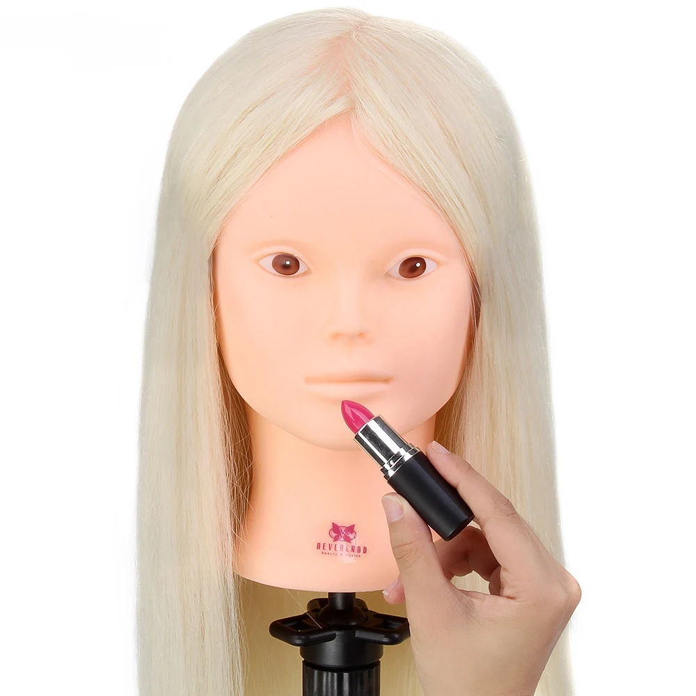 24 дюйма 90% из натурального меха женский манекен парикмахерские Стайлинг учебные