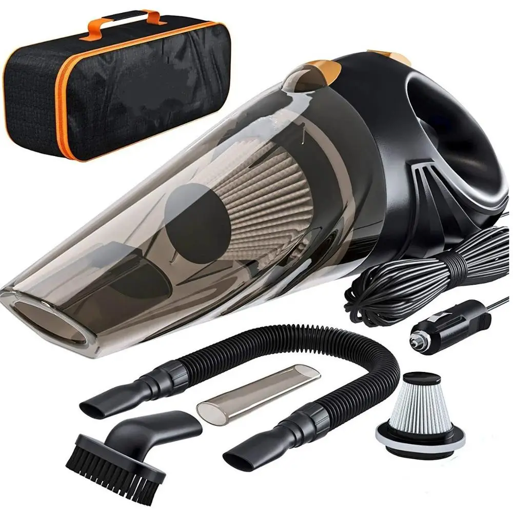 Portable Home Vacuum Cleaner 4800pa Strong Power Handheld Duster Dirt Suction Dry and Wet Auto Car Vacuum Cleaner