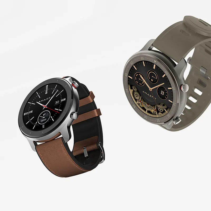 Глобальная версия Amazfit GTR 47 мм Huami Смарт-часы 5ATM водонепроницаемые 24 дня батарея gps управление музыкой Поддержка Android IOS