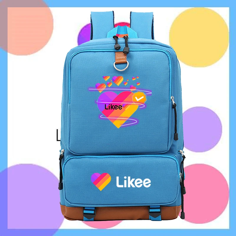

Рюкзак с приложением LIKEE, красивый школьный рюкзак с приложением LIKEE, модный рюкзак для мальчиков и девочек, для путешествий, для студентов, п...