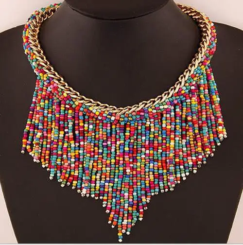 Ожерелье чокер для женщин модное ювелирное изделие богемные ожерелья ручной