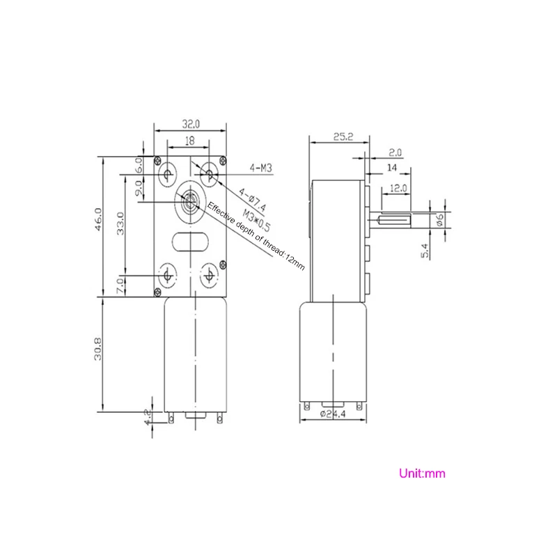 1pcs JGY370 Gear Motor DC 6V/12V/24V High Torque Speed Reducer Metal Turbo Worm GearBox Gearmotor 2/6/10/18/23/30/40/90/150RPM |
