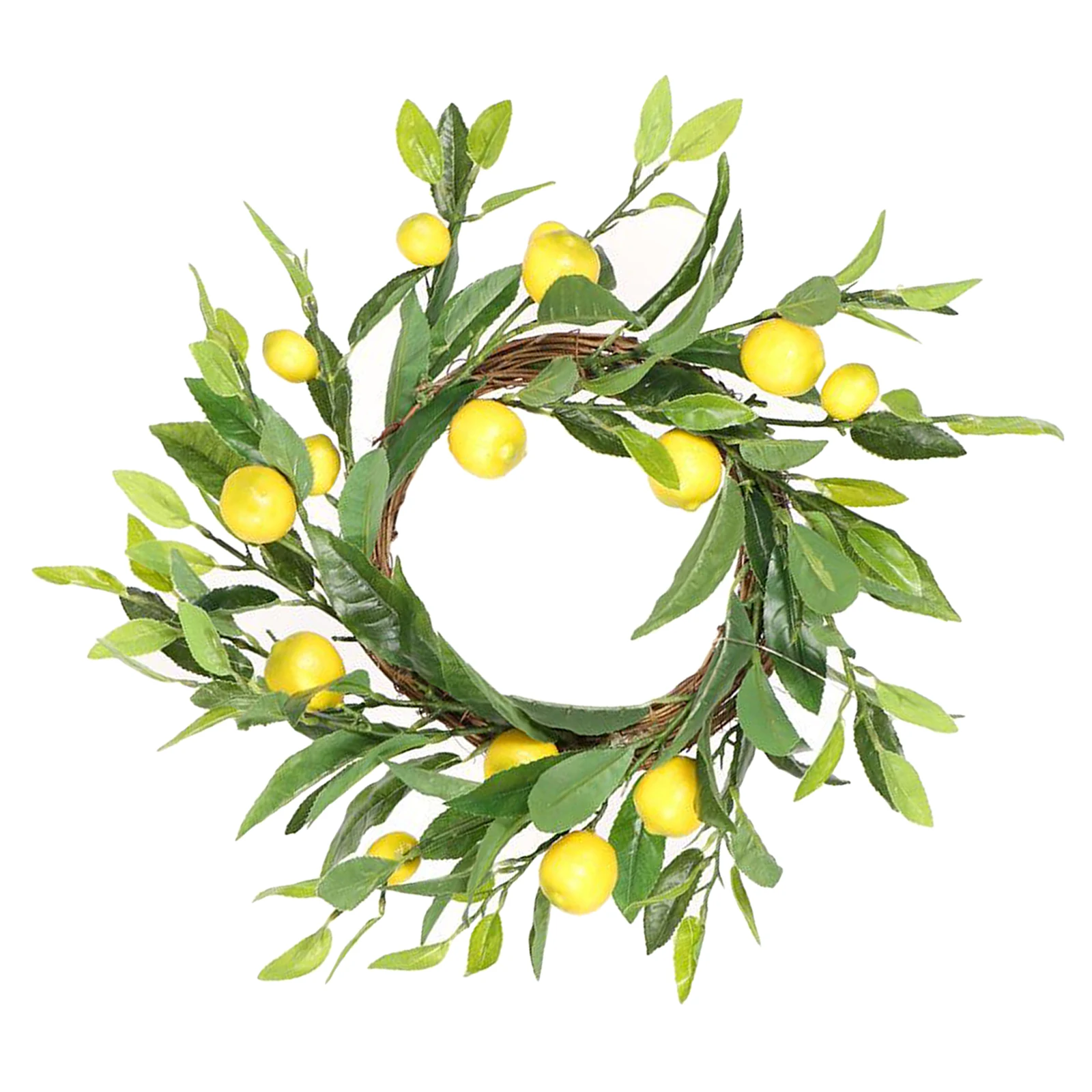 

Art Wreath for Front Door, 18 Inch Artificial Fern Wreath for Home