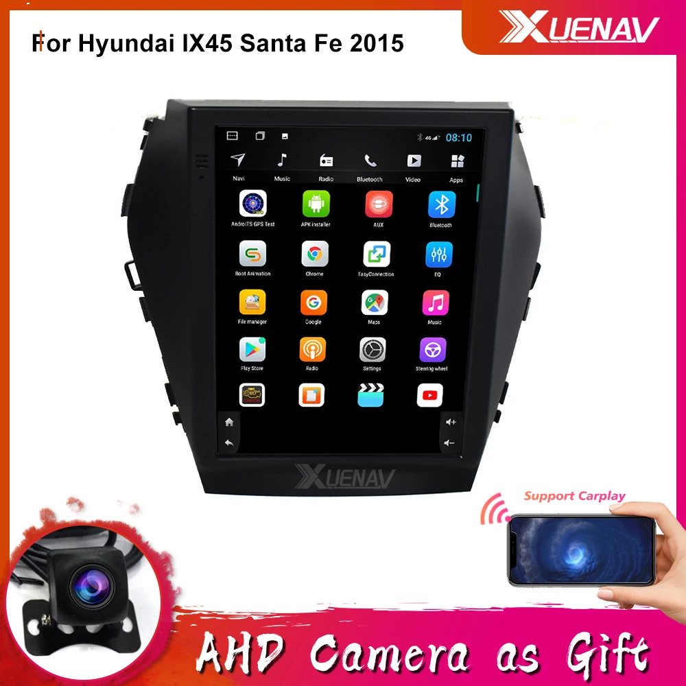 

Vertical Screen Tesla style Android For Hyundai IX45 Santa Fe 2015 Car Radio Player Multimedia Video GPS Navigation Stereo